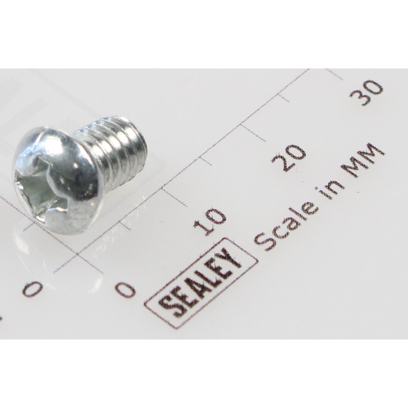 Sealey Machine screw pan head phillips m6x8mm (single)