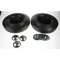 Sealey Wheel,fixed (w/fixings)(pair)(200x25x50) MSS.02
