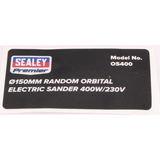 Sealey Product Label OS400.33