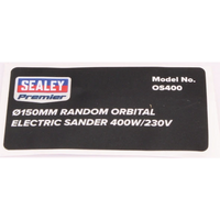Sealey Product Label OS400.33