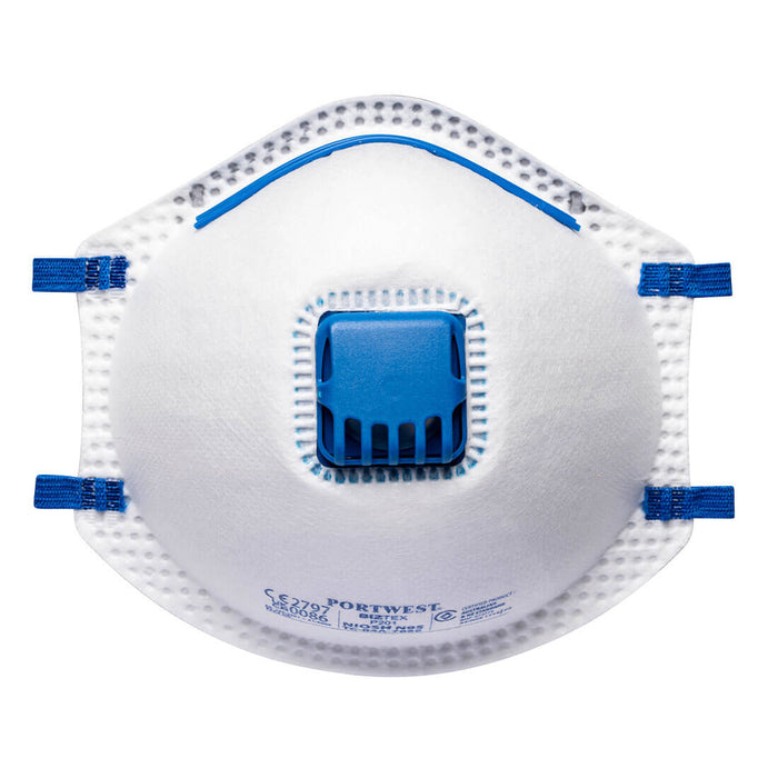 Portwest Pk10 Fpp2 Valved Respirator 10Pk P201WHR Portwest - Town Tools 