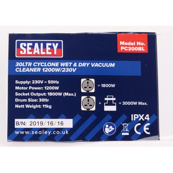 Sealey Rating Label