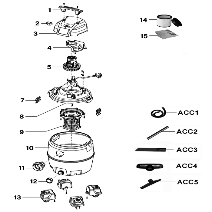 Sealey Filter Cage Assembly