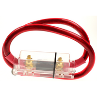 Sealey Battery cable with fuse case (red) 1m '2awg' PI2000.05