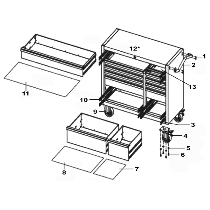 Sealey Drawer liner 945x395mm