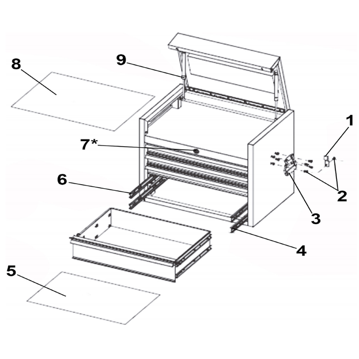 Sealey Drawer 570x385x60mm (inc Handle & Inner Slide)