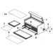 Sealey Drawer liner 395x385mm
