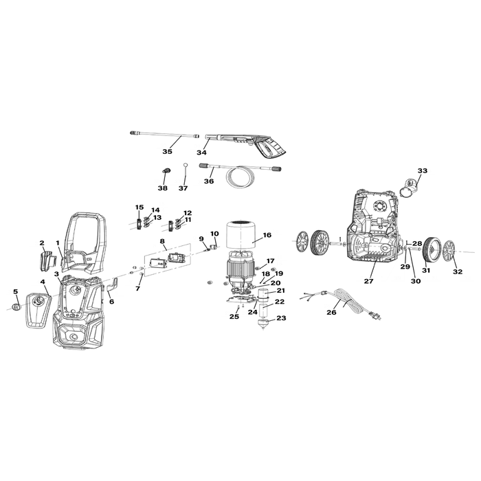 Sealey Nozzle Assembly 40°