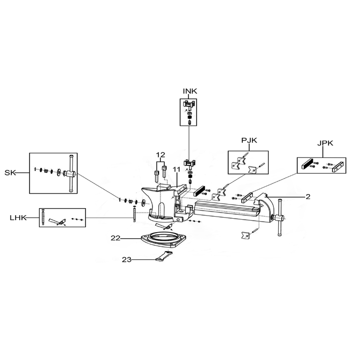Sealey Locking plate (for base)