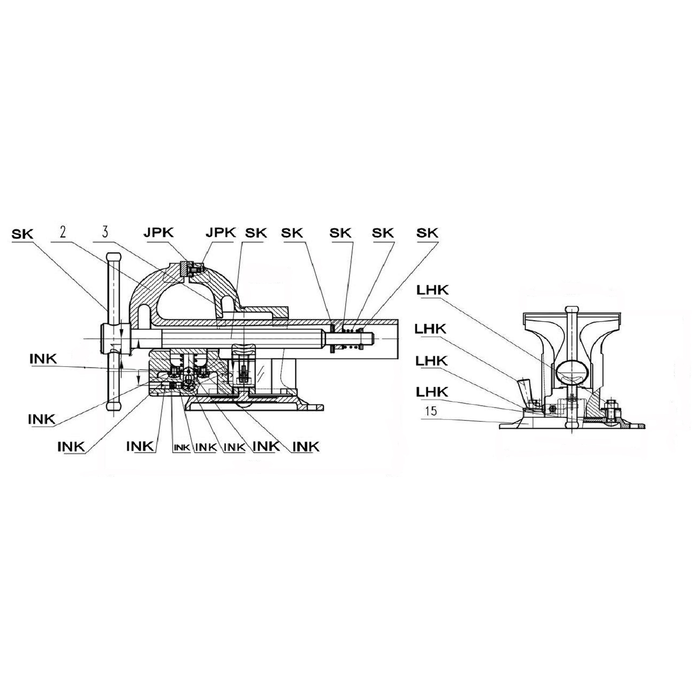 Sealey Swivel base