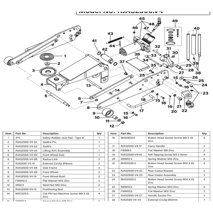 Sealey Front Wheel Bush