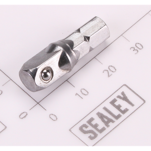 Sealey 1/4"Dr Socket Adaptor 25mmL