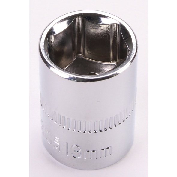 Sealey 1/4"Dr Chrome Socket 13mm 25mmL