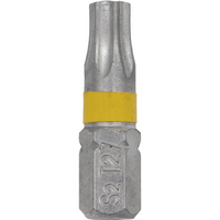 Sealey 1/4"Chrome Trx-Star Bit T27 25mmL (Yellow)