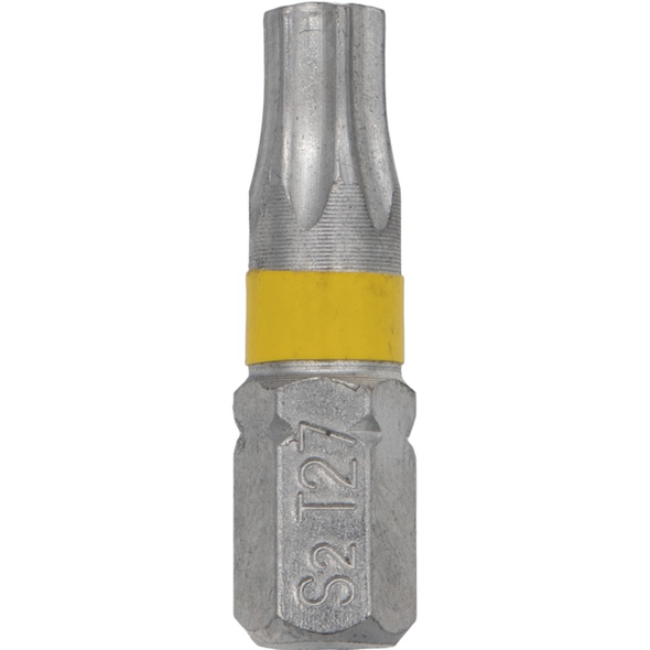 Sealey 1/4"Chrome Trx-Star Bit T27 25mmL (Yellow)