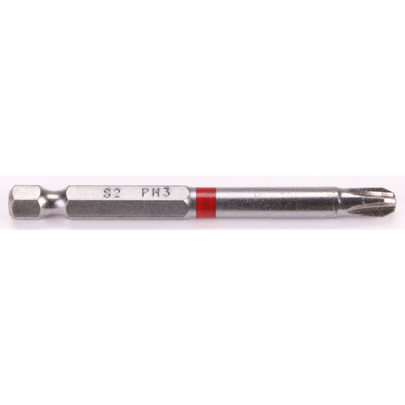 Sealey 1/4"Dr Phillips Bit PH3 75mmL (Red)