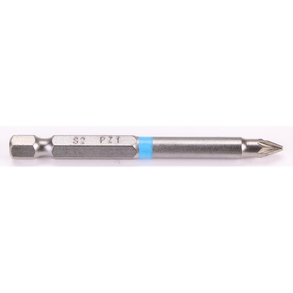 Sealey 1/4"Dr Pozi Bit PZ1 75mmL (Blue)