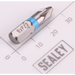 Sealey 1/4"Dr Pozi Bit PZ2 25mmL (Blue)