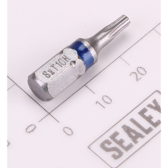 Sealey 1/4"Dr Trx-Star Security Bit T10H 25mmL (Dark Blue)