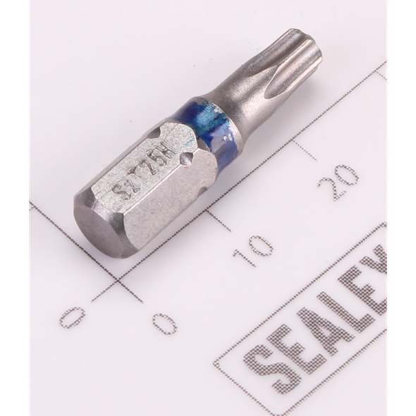 Sealey 1/4"Dr Trx-Star Security Bit T25H 25mmL (Dark Blue)