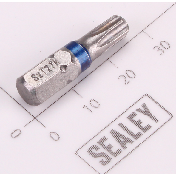 Sealey 1/4"Dr Trx-Star Security Bit T27H 25mmL (Dark Blue)