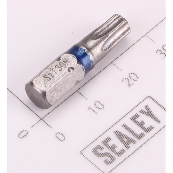 Sealey 1/4"Dr Trx-Star Security Bit T30H 25mmL (Dark Blue)
