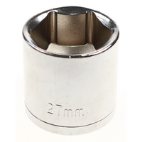 Sealey 1/2"sq dr socket 27mm (38mml) S01055.V2-27
