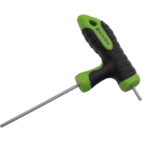 Sealey T-Handle Hex Key (H2.5x75mm) Ball End 'Green'