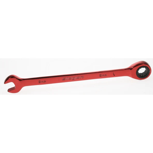 Sealey Coloured ratchet spanner 8mm 'red' (full pol)