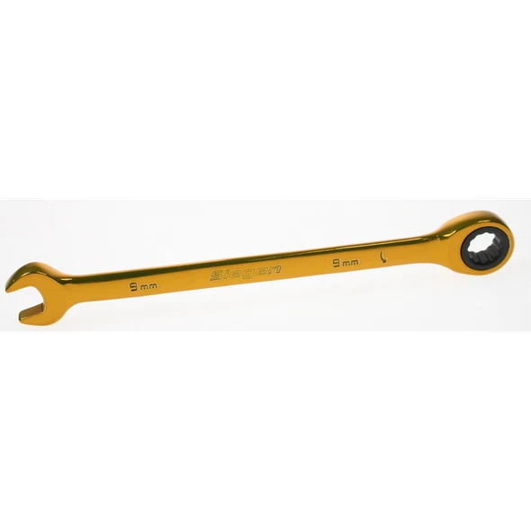 Sealey Coloured ratchet spanner 9mm 'gold' (full pol)
