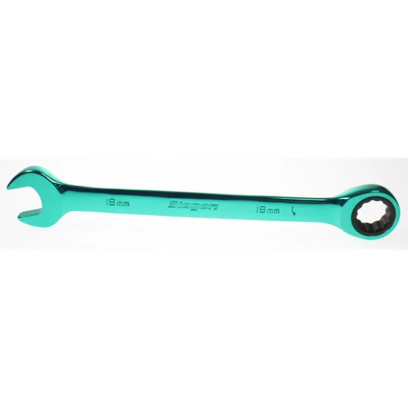 Sealey Coloured ratchet spanner 18mm 'light green'