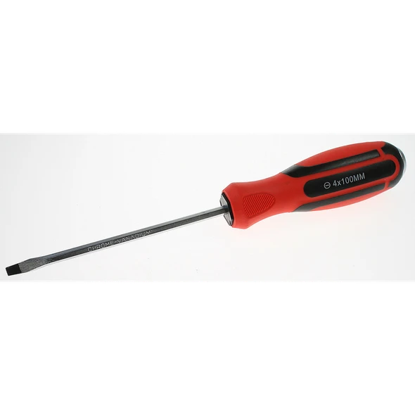Sealey Screwdriver (slotted) 4x100mml 'hammer-thru'