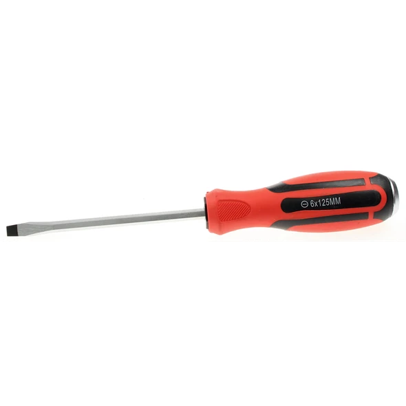 Sealey Screwdriver (slotted) 6x125mml 'hammer-thru'
