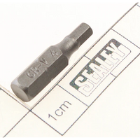 Sealey Hex bit 4mm 25mml 1/4"dr S01106.26
