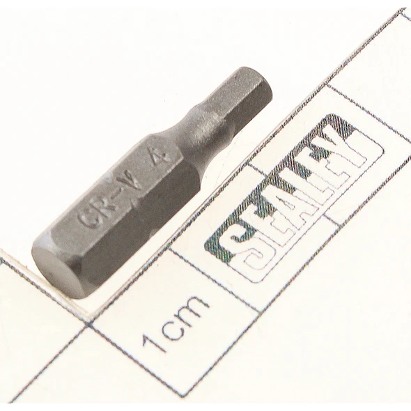 Sealey Hex bit 4mm 25mml 1/4"dr
