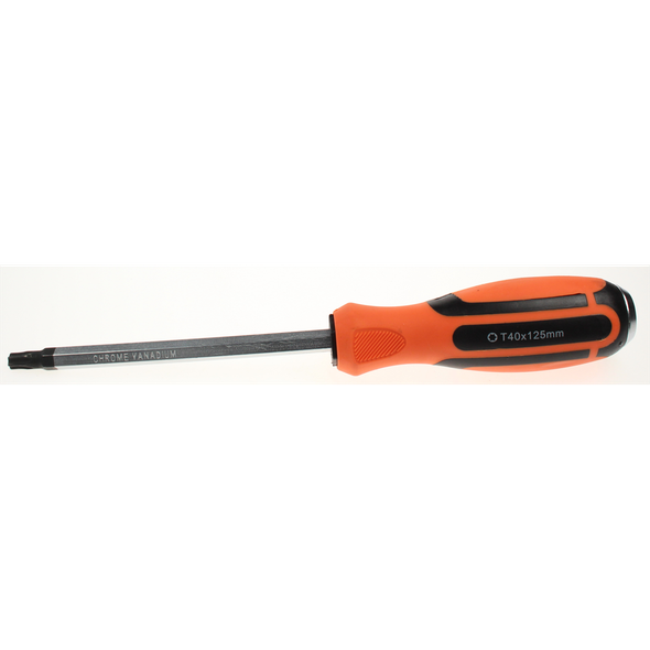 Sealey Screwdriver (trx-star) t40x125mml hammer-thru