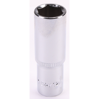 Sealey 1/4"Dr Deep Socket 12mm (Mirror Finish) S01210.02