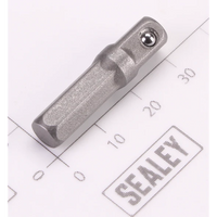 Sealey 1/4" Hex Bit Adaptor 30mm S01210.07