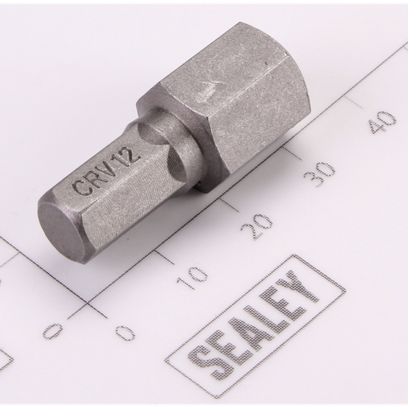 Sealey Hex Bit H12 x 30mmL 1/2"Dr