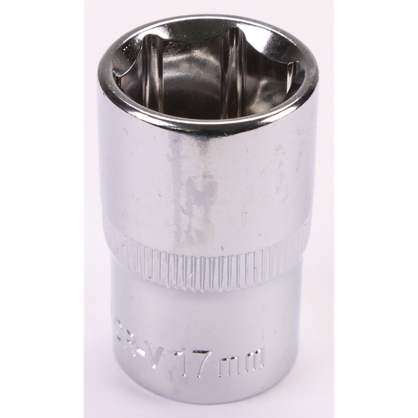 Sealey 1/2"Dr Socket 17mm (Mirror Finish)
