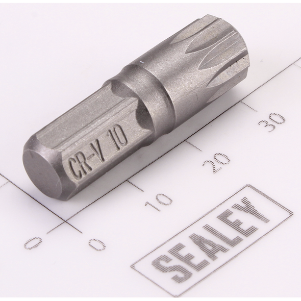 Sealey Spline Bit M10 x 30mmL (8mm Shank)