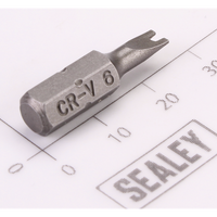 Sealey Slotted Bit SL6 x 25mmL (6mm Shank)
