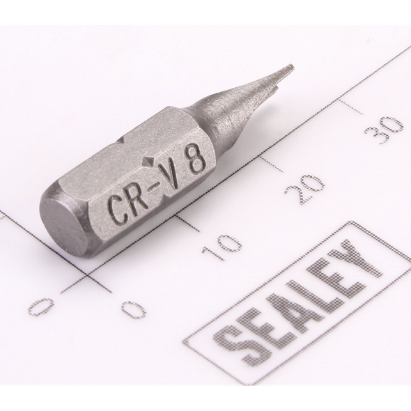 Sealey Slotted Bit SL8 x 25mmL (6mm Shank)