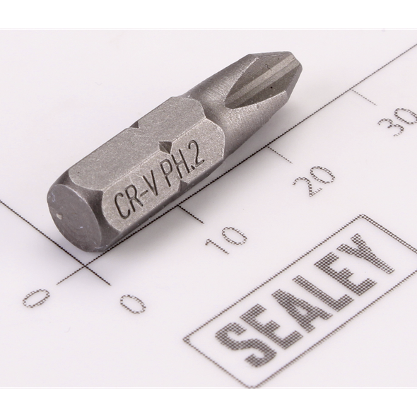 Sealey Phillips Bit PH2 x 25mmL (6mm Shank)