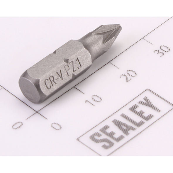 Sealey Pozi Bit PZ1 x 25mmL (6mm Shank)
