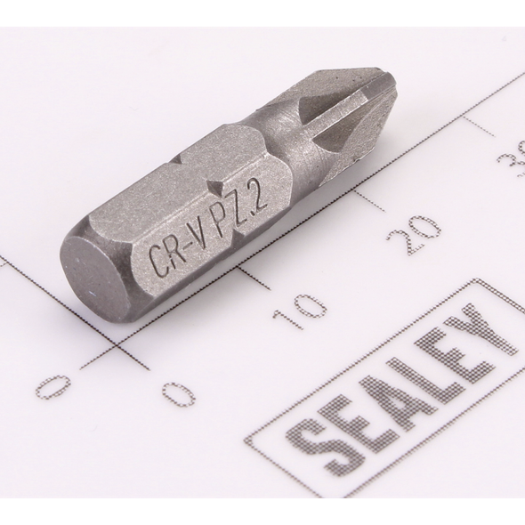 Sealey Pozi Bit PZ2 x 25mmL (6mm Shank)