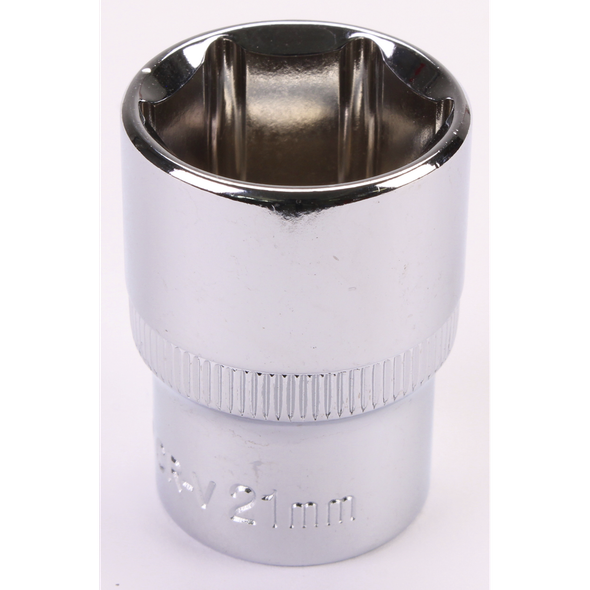 Sealey 1/2"Dr Socket 21mm (Mirror Finish)