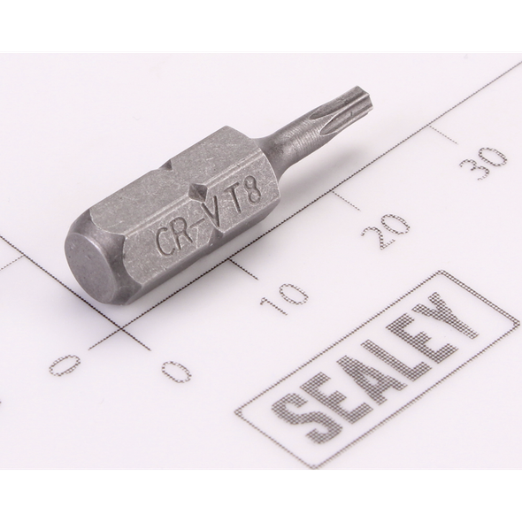 Sealey Trx-Star Bit T8 x 25mmL (6mm Shank)