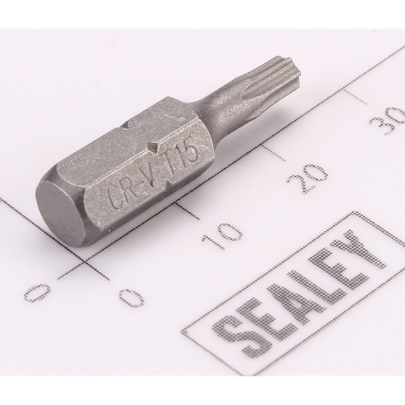 Sealey Trx-Star Bit T15 x 25mmL (6mm Shank)