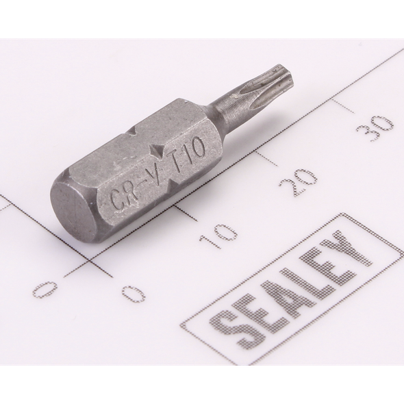 Sealey Trx-Star Bit 'Security' T10H x 25mmL (6mm Shank)